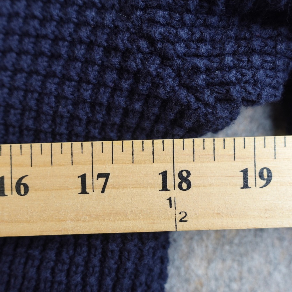 Banana Republic Shawl‎ Collar Cardigan Mens S Blue Waffle Knit Cotton Sweater - Picture 4 of 9